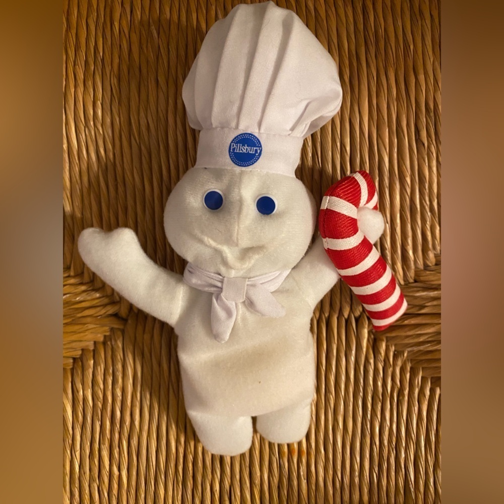 Vintage 1990's Pillsbury Doughboy Plush Stuffed Animal Figurine 1990's Nostalgia
